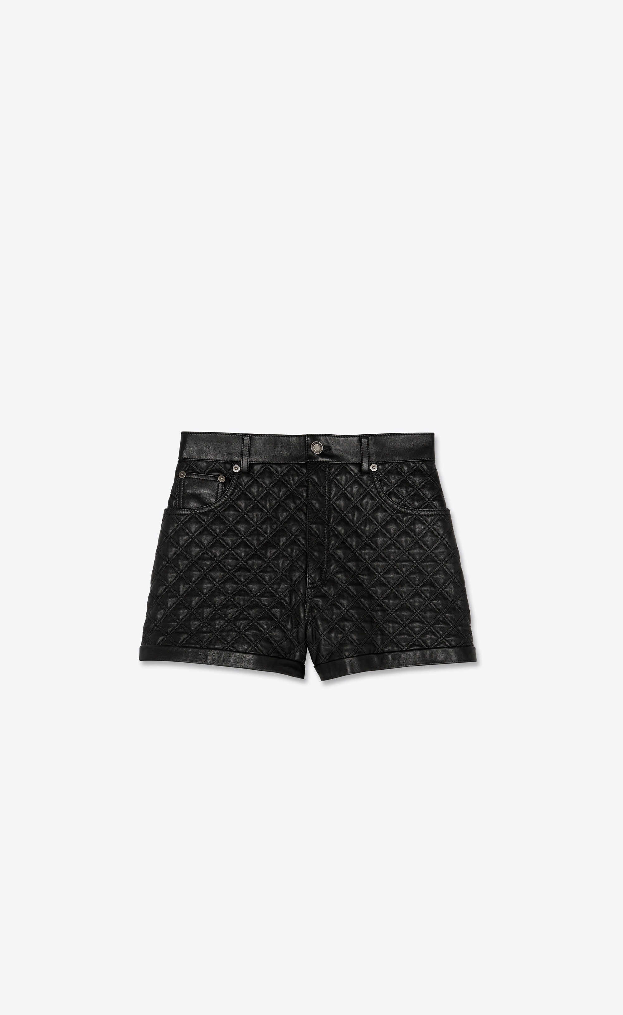 quilted shorts in lambskin - 1