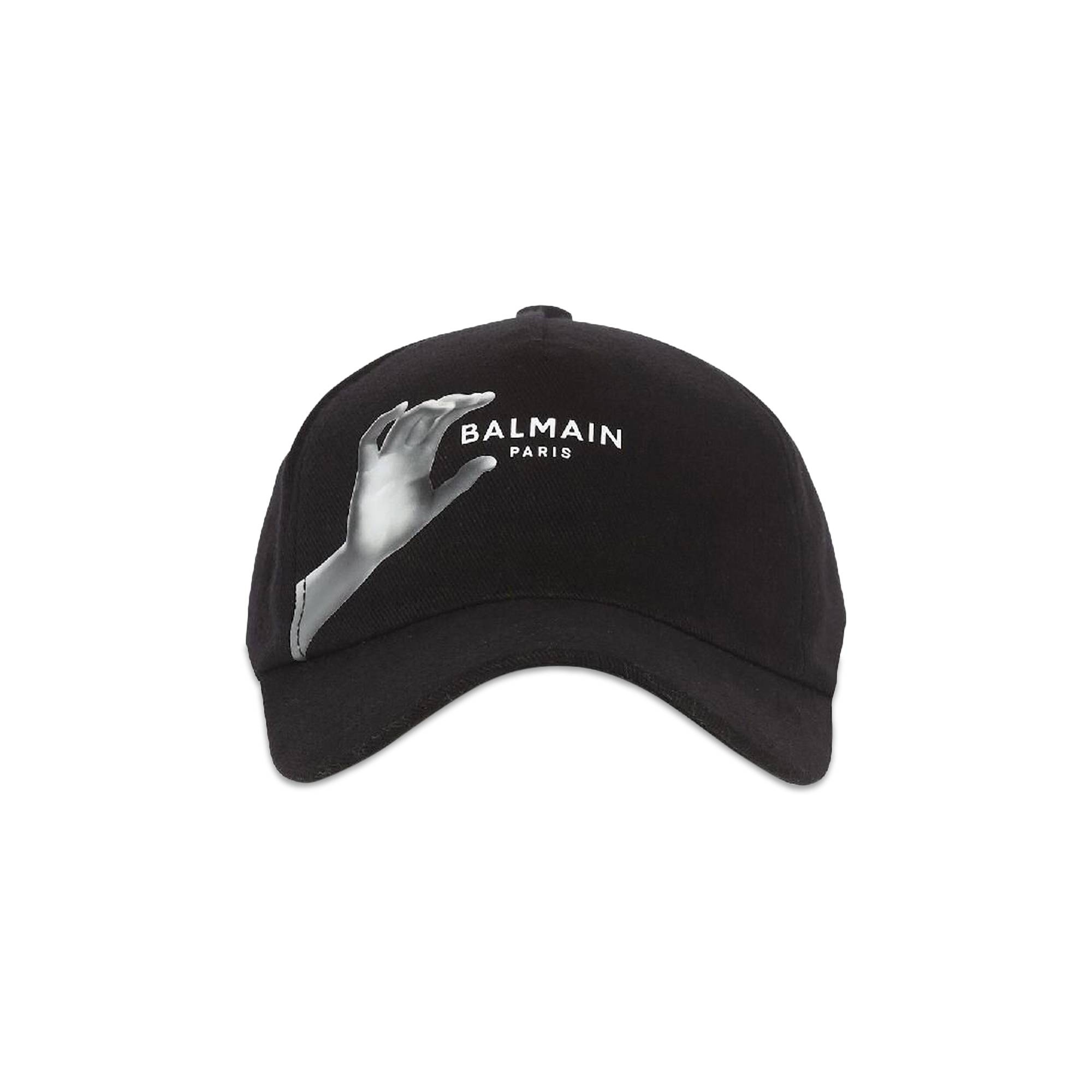 Balmain Sculpture Printed Cap 'Noir/Gris' - 1