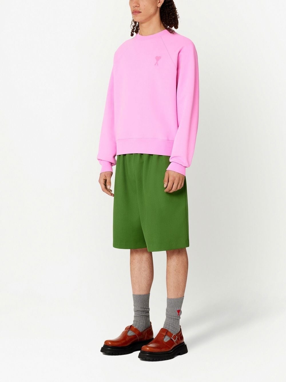 tonal-logo organic cotton sweatshirt - 3