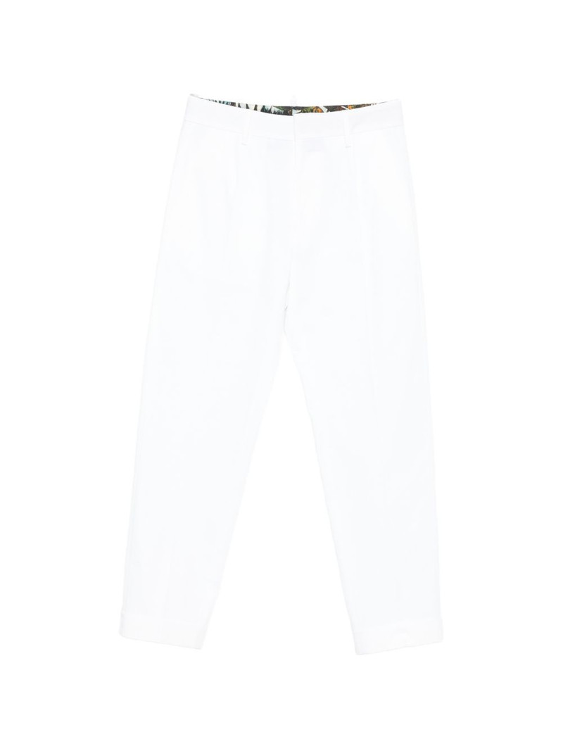 pleated-front trousers 1