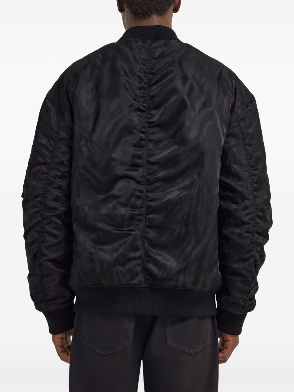 zebra-print bomber jacket - 5