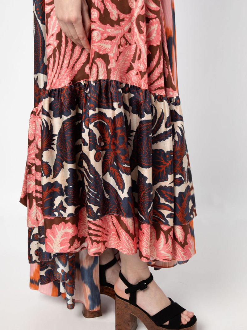 graphic-print halterneck silk maxi dress 5