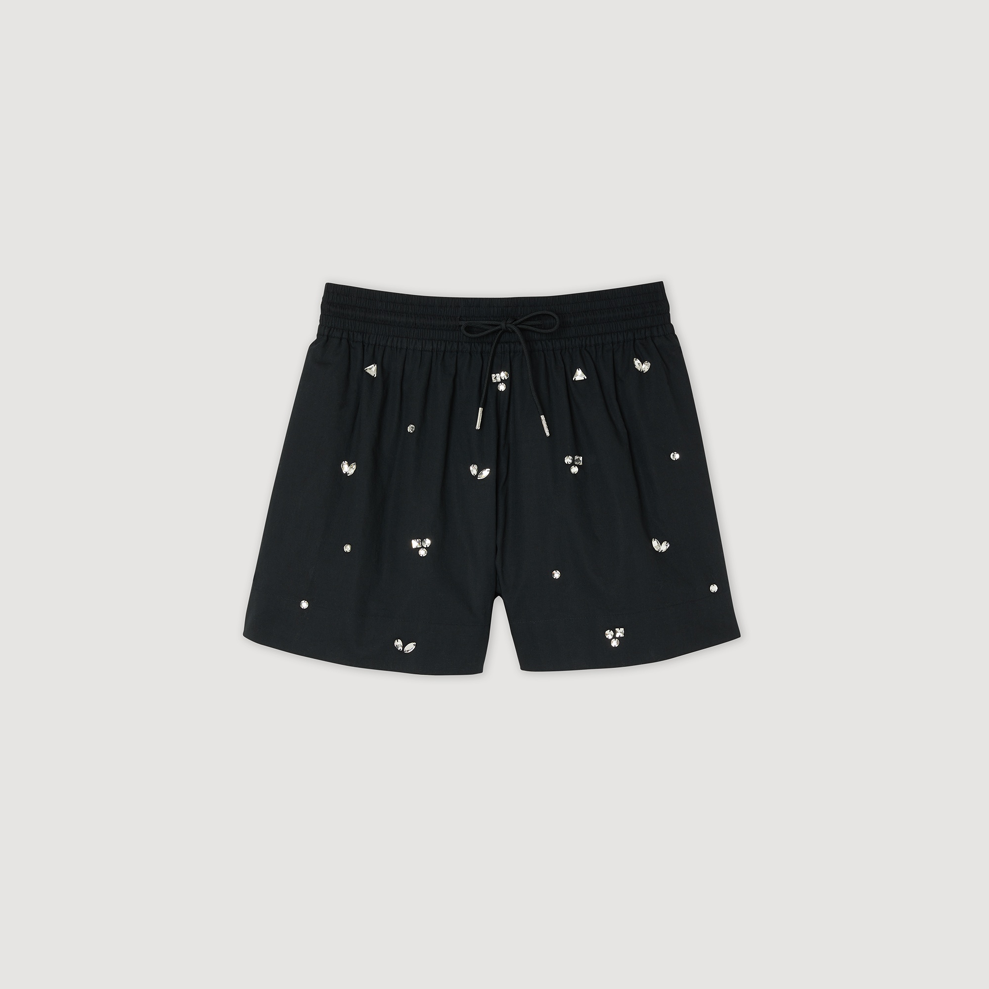 Hand-embroidered embellished shorts - 1