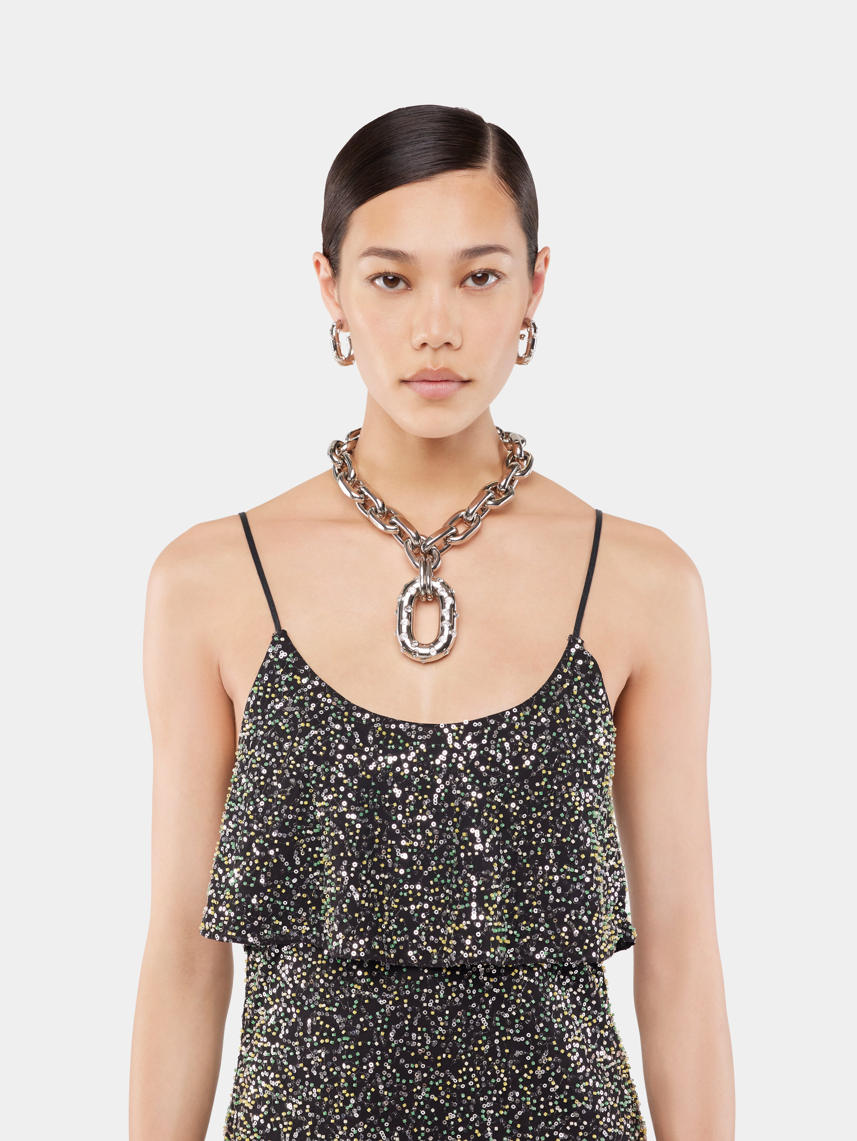 XL LINK STRASS NECKLACE - 4