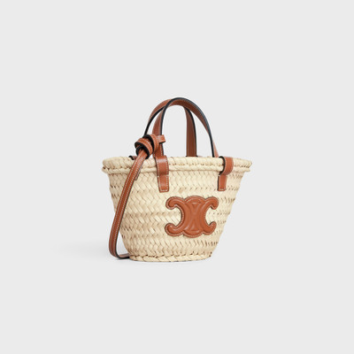 CELINE NANO TRIOMPHE PANIER in PALM LEAVES and CALFSKIN outlook