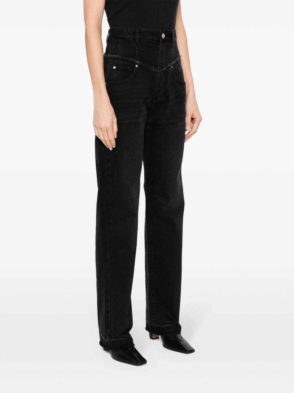 Noemie mid-rise straight-leg jeans - 3