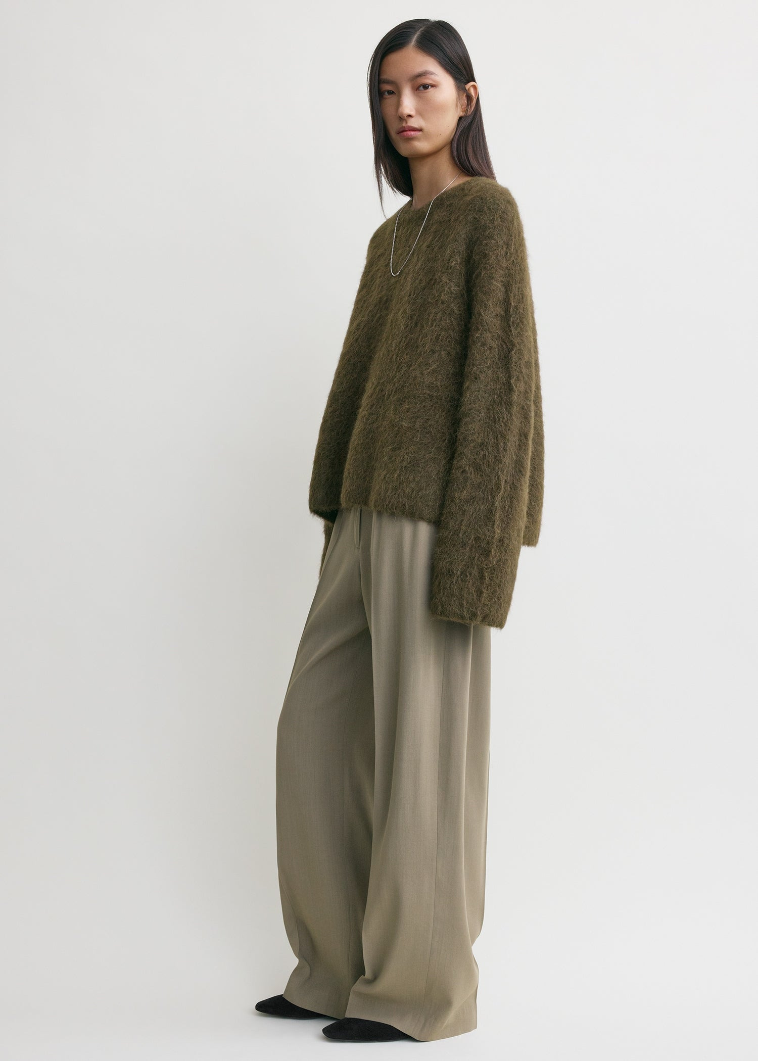 Boxy alpaca knit pepper - 3