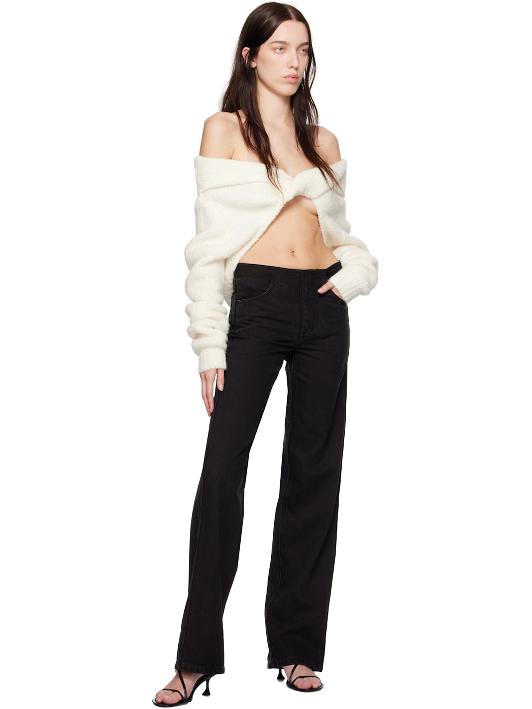 Black Deconstruct Jeans - 4