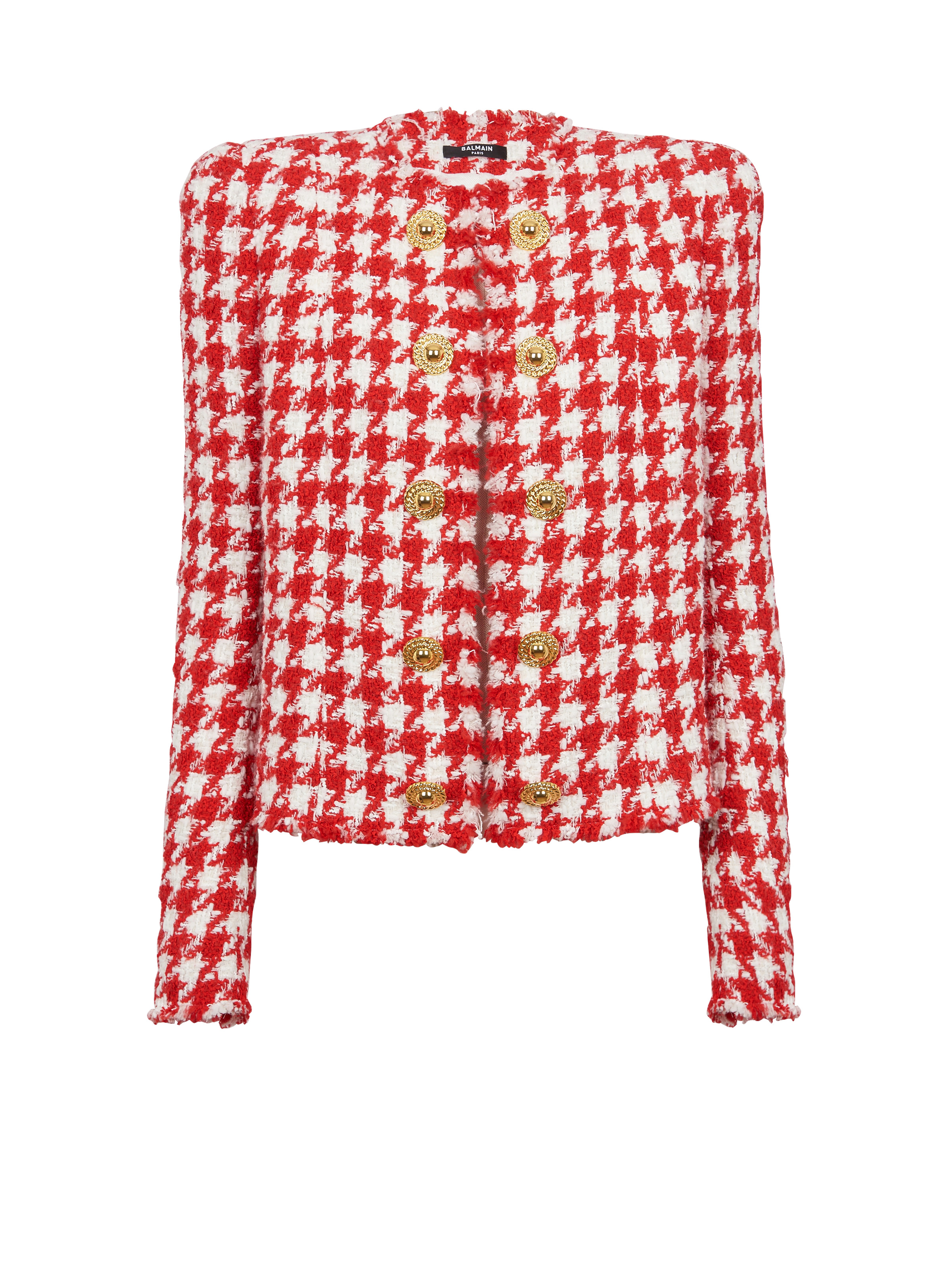 Houndstooth tweed jacket - 1