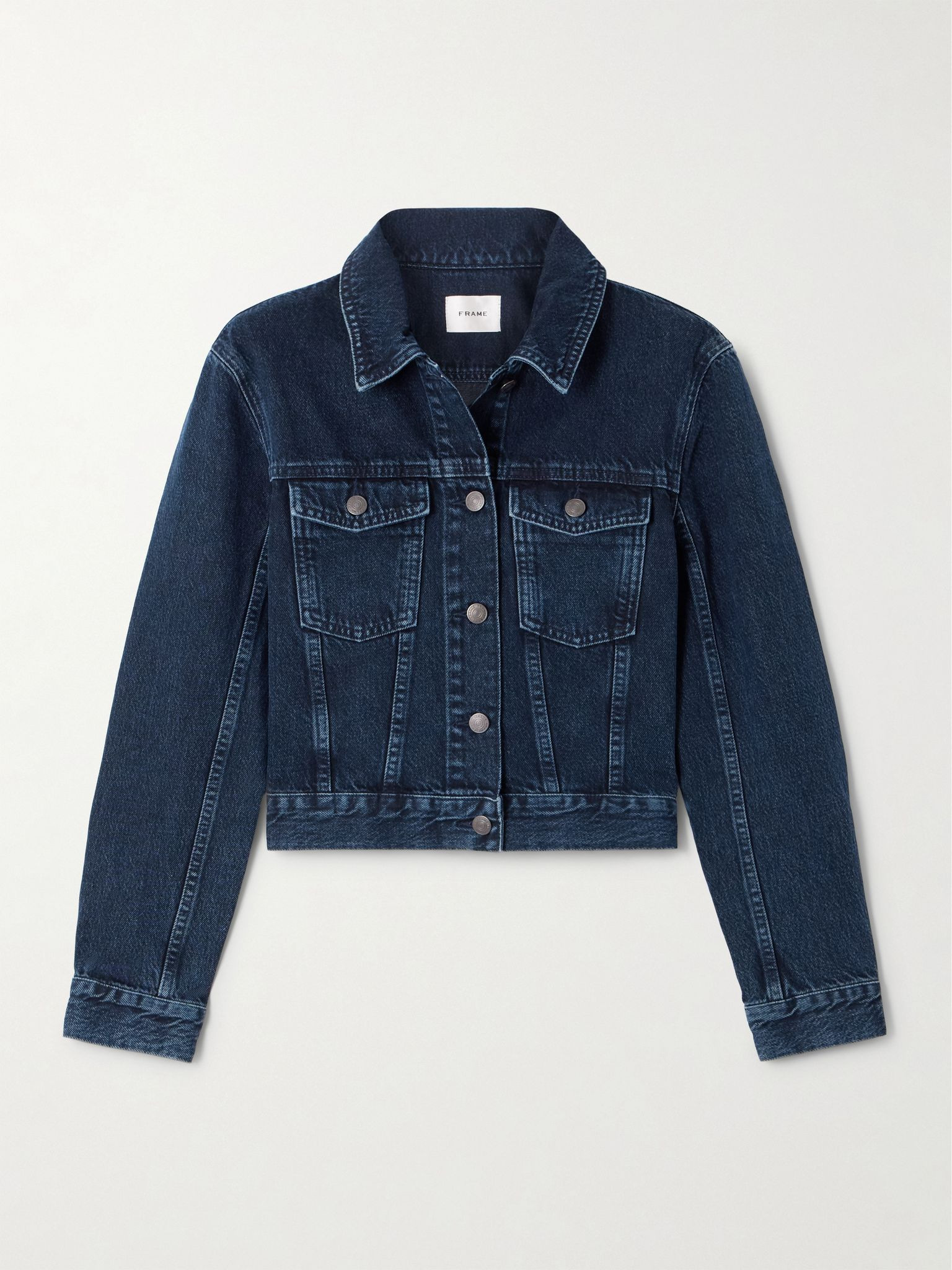 Sharp denim jacket Dark denim - 1