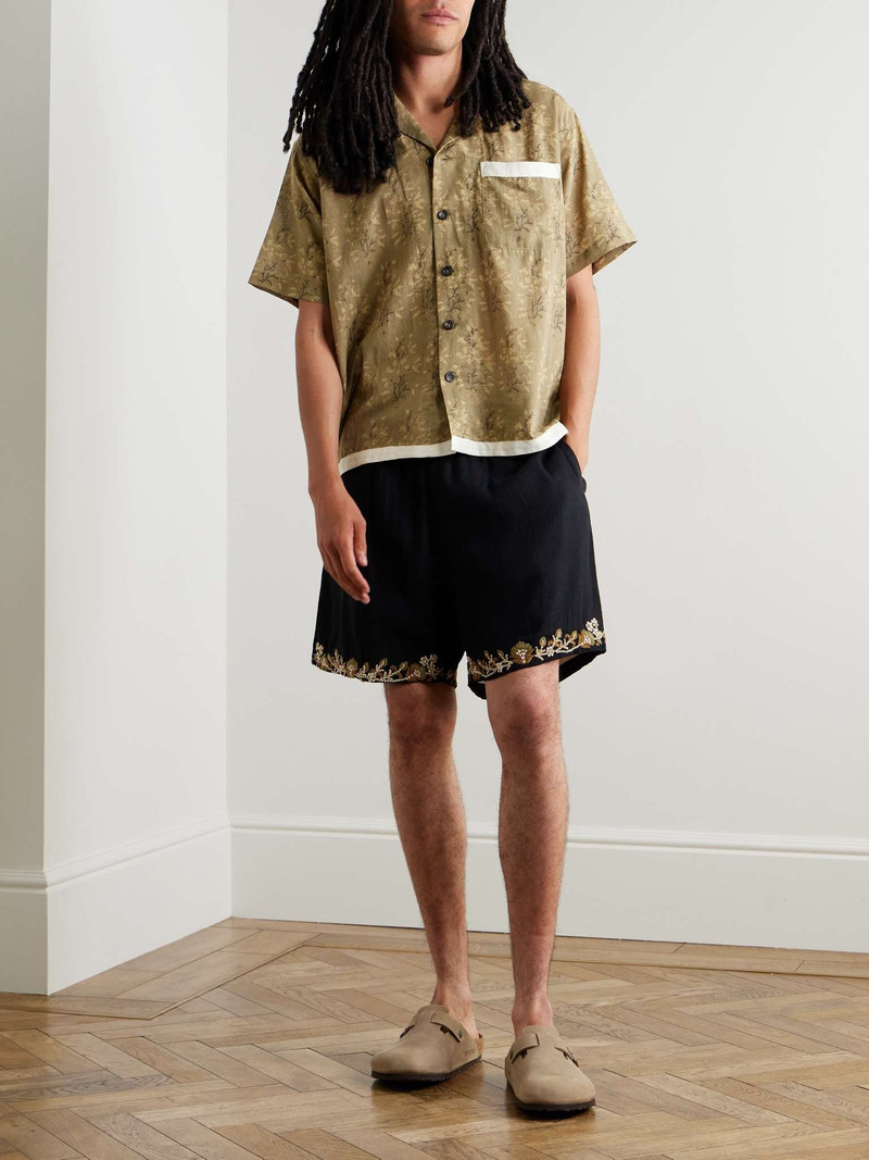 KARTIK RESEARCH Camp-Collar Printed Cotton Shirt outlook