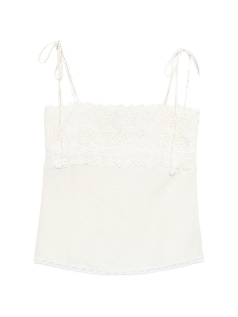 lace-detail tie-strap top 1