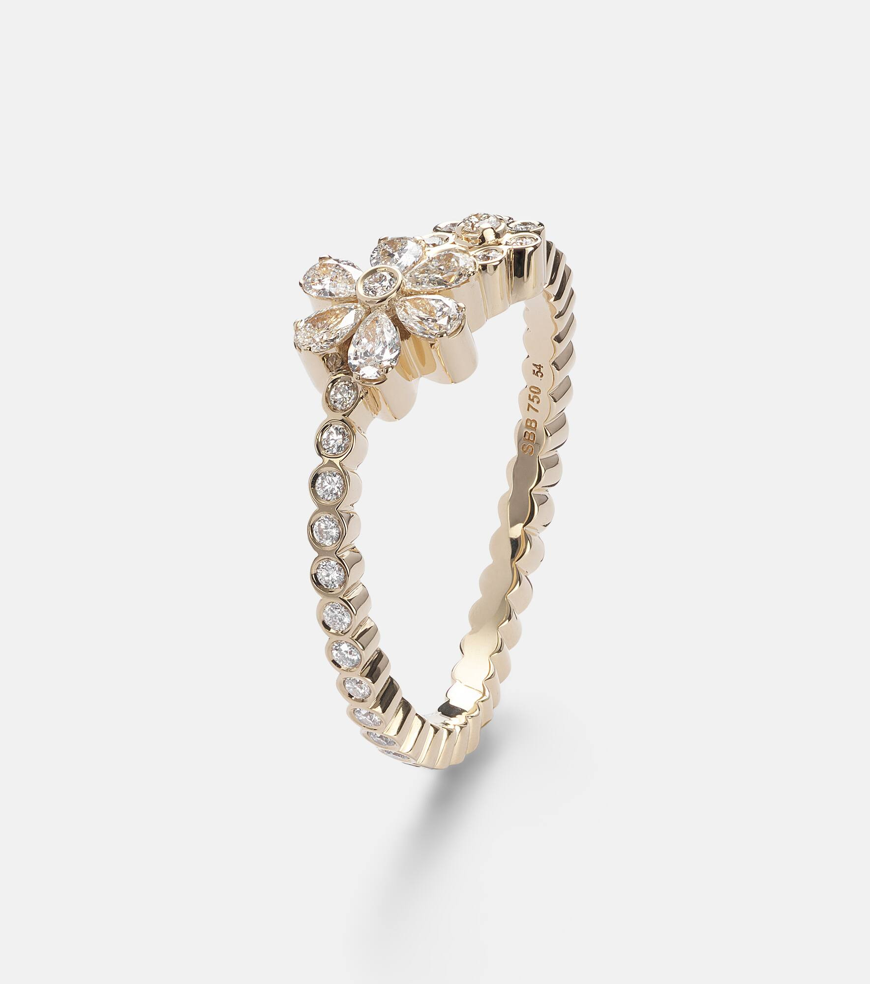 Cosmos Fleur 18kt gold ring with diamonds - 4