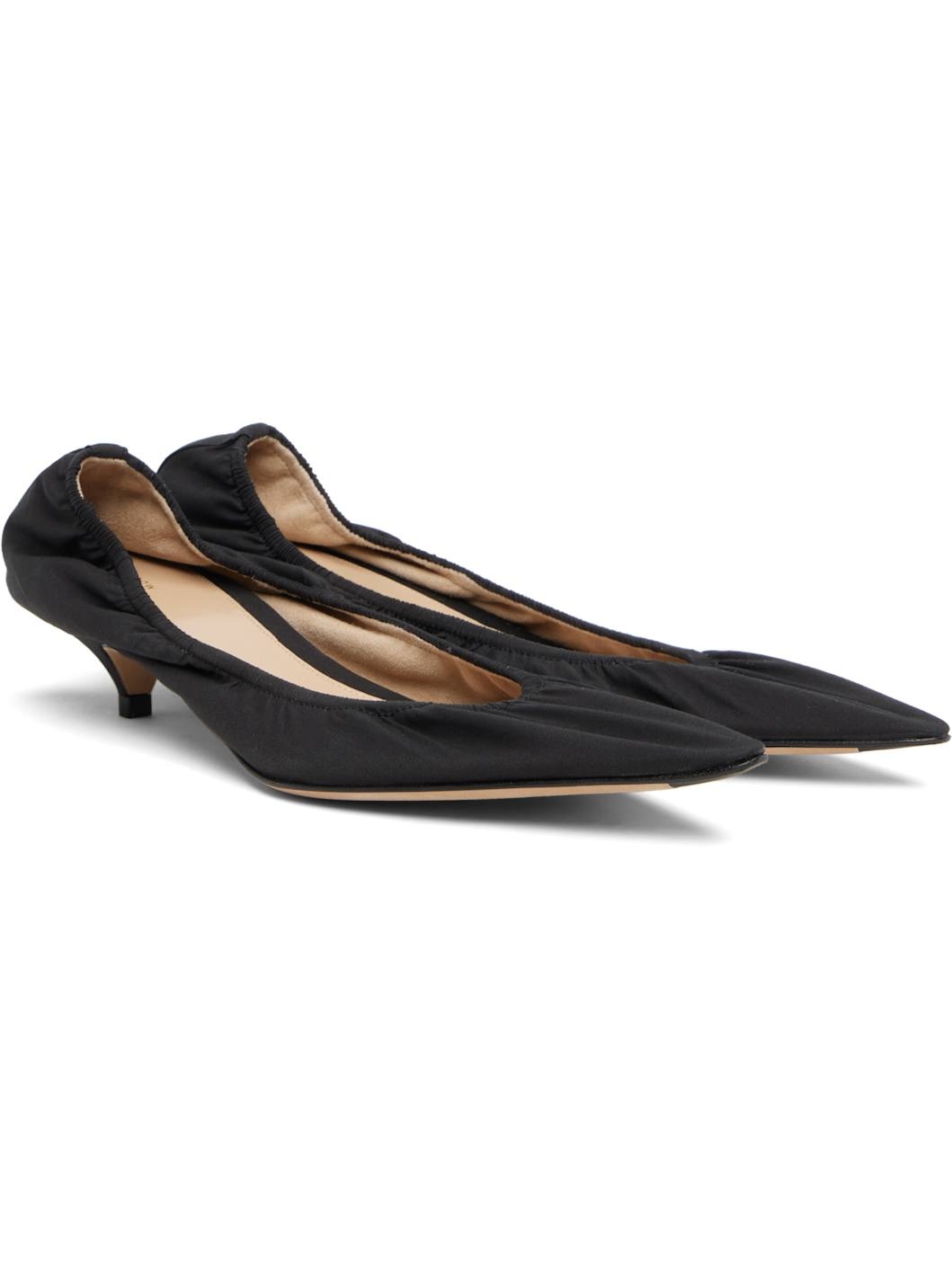 Black Liisa Kitten Heels - 4