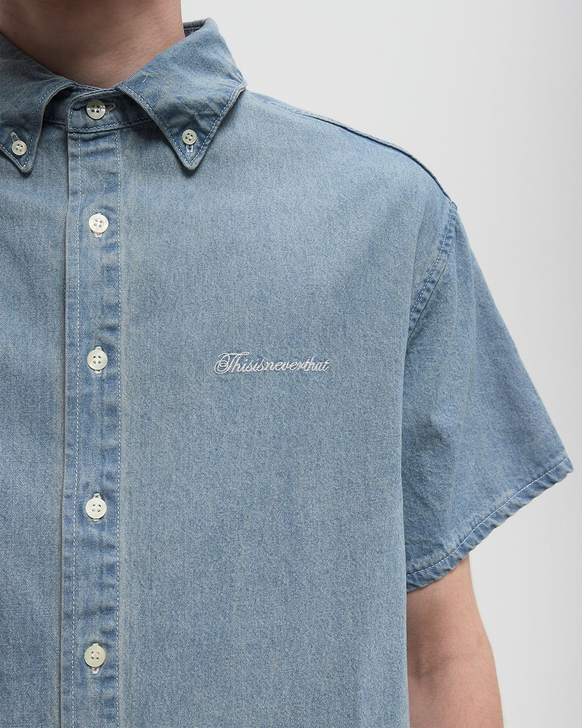 Washed Denim S/S Shirt - 3