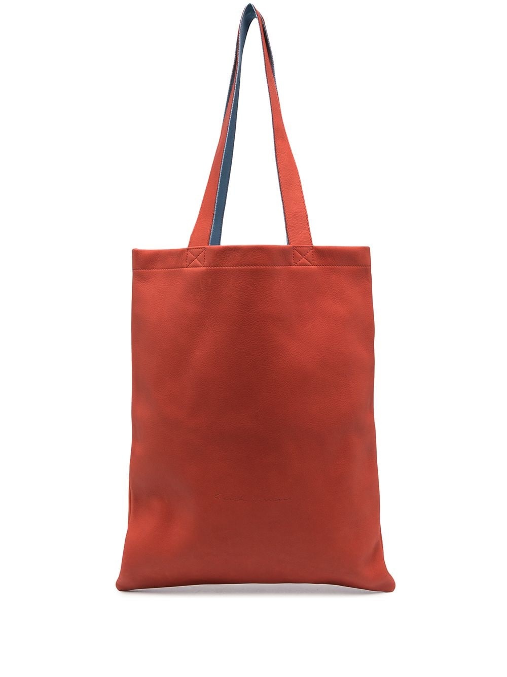 large leather tote bag - 1