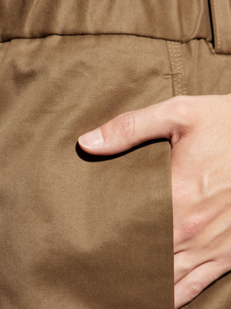 pleated cotton shorts 5