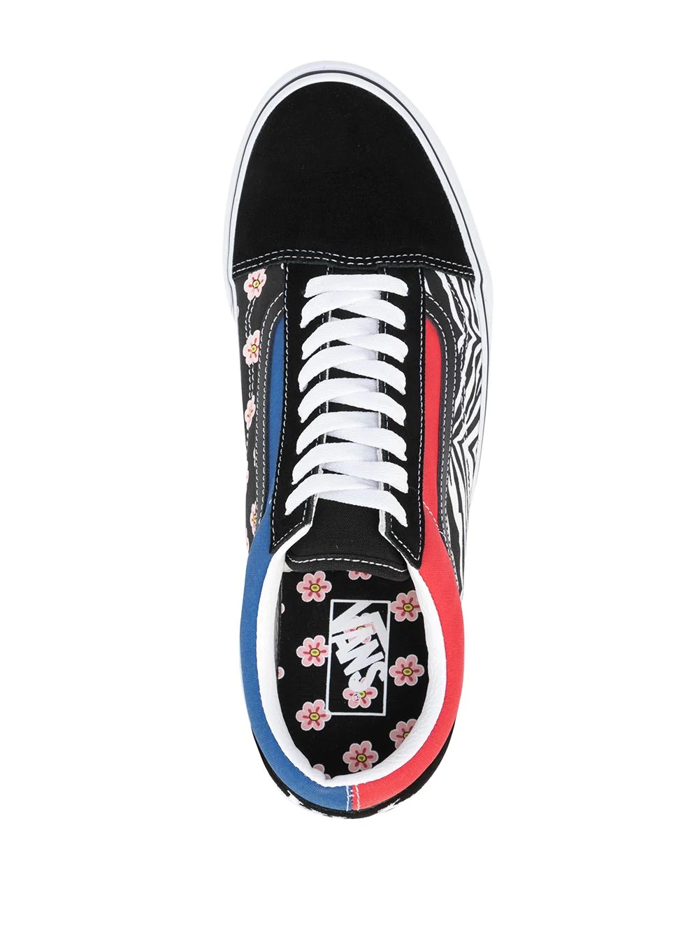 Old Skool Korean Typography lace-up sneakers - 4