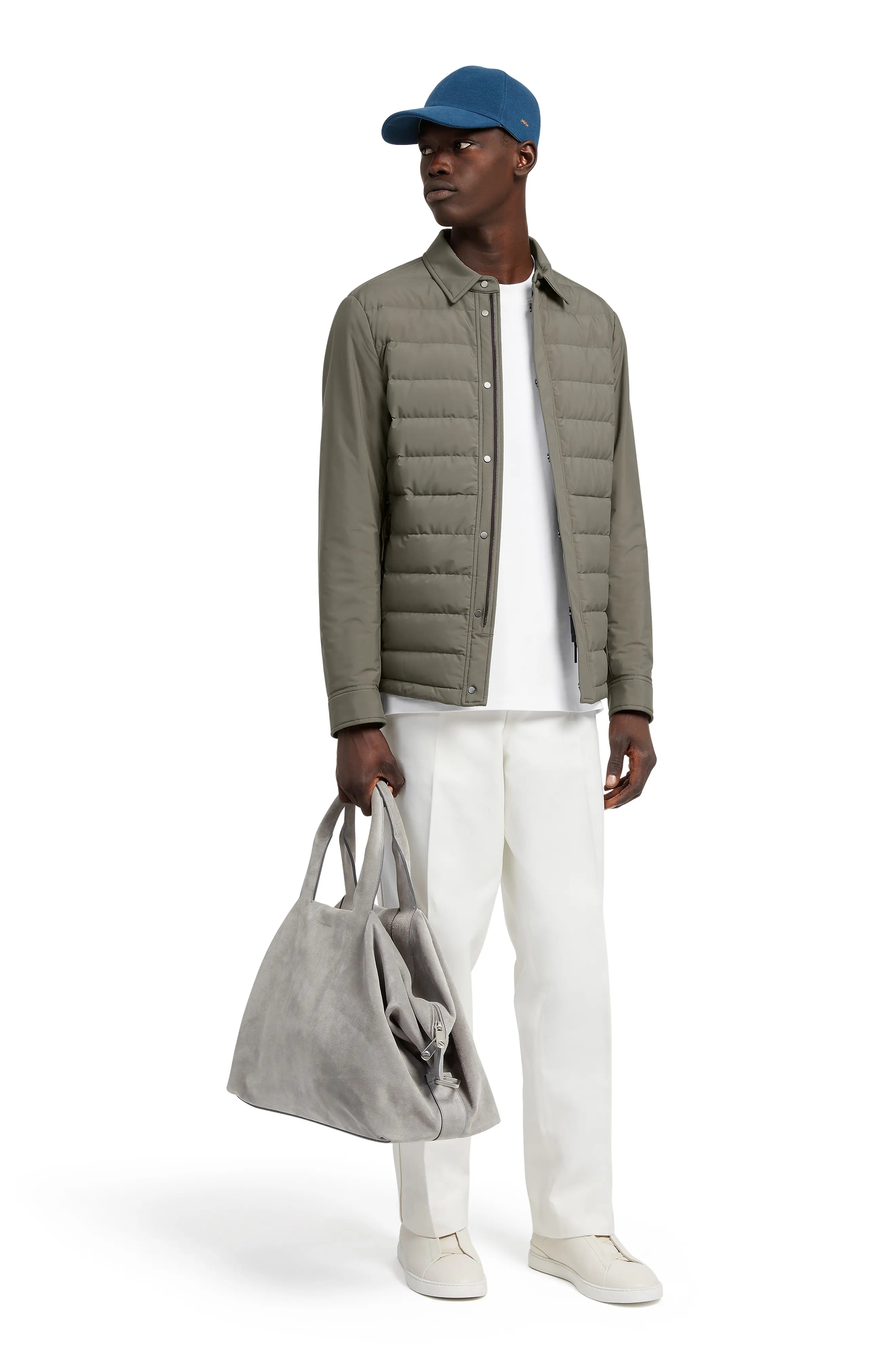 Stratos Quilted Down Shirt Jacket - 8