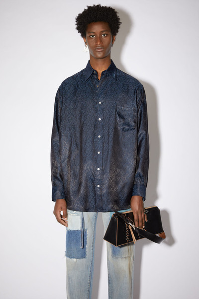 Acne Studios Paisley shirt - Navy outlook