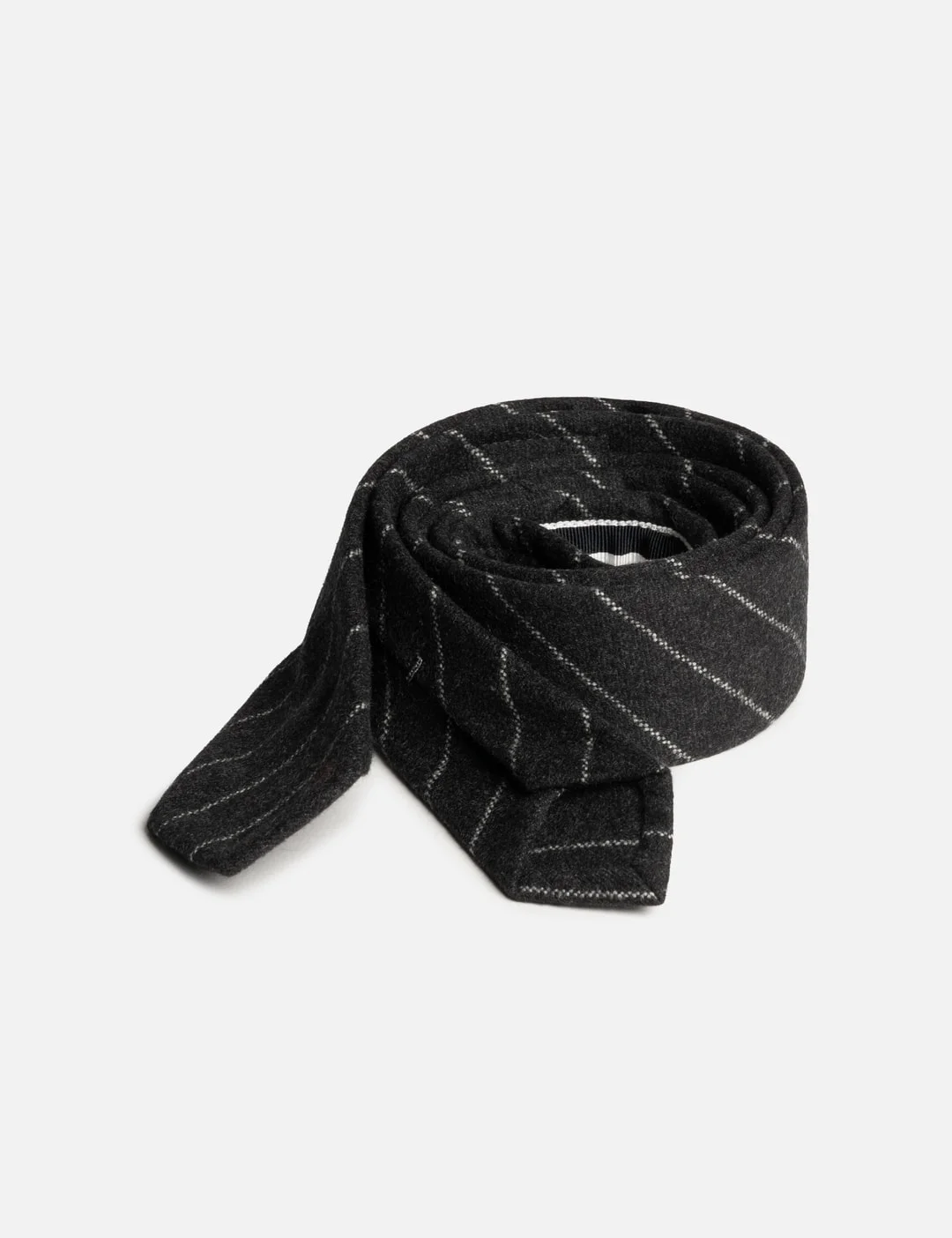 CLASSIC TIE IN CHALK STRIPE FLANNEL - 1