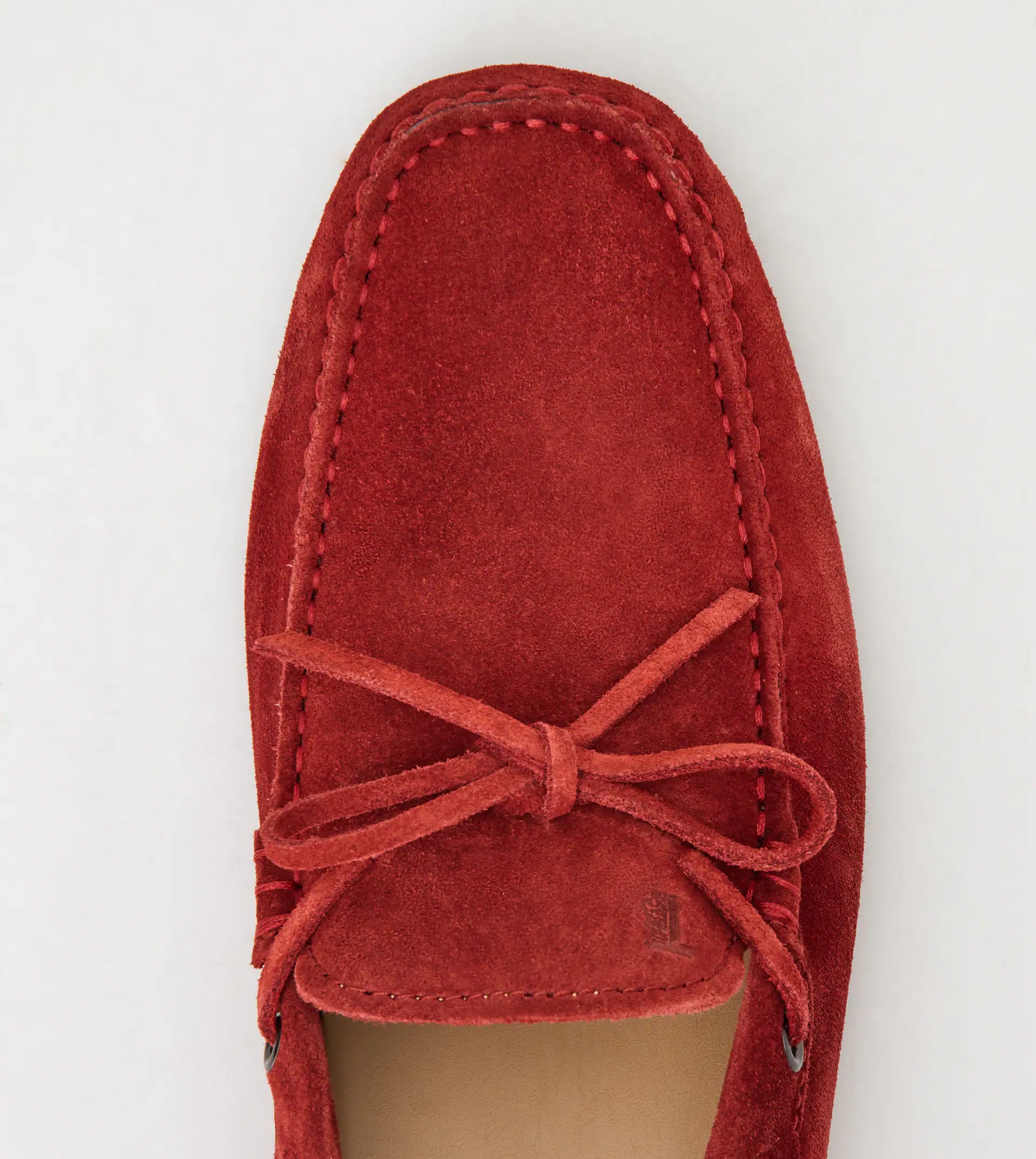 GOMMINO DRIVING SHOES IN SUEDE - RED - 3