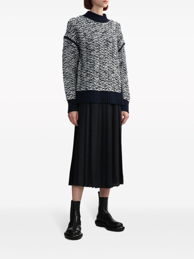 3.1 Phillip Lim high-neck jacquard wool jumper outlook