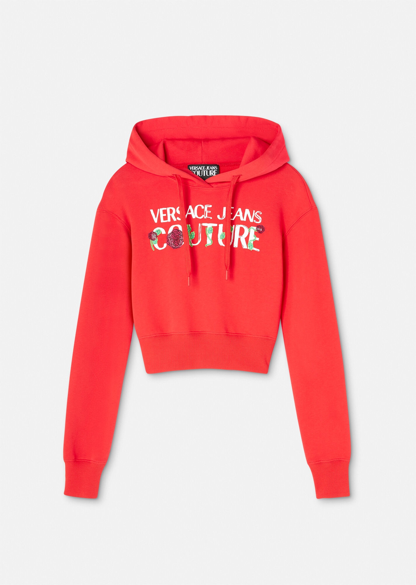 Roses Logo Crop Hoodie - 1