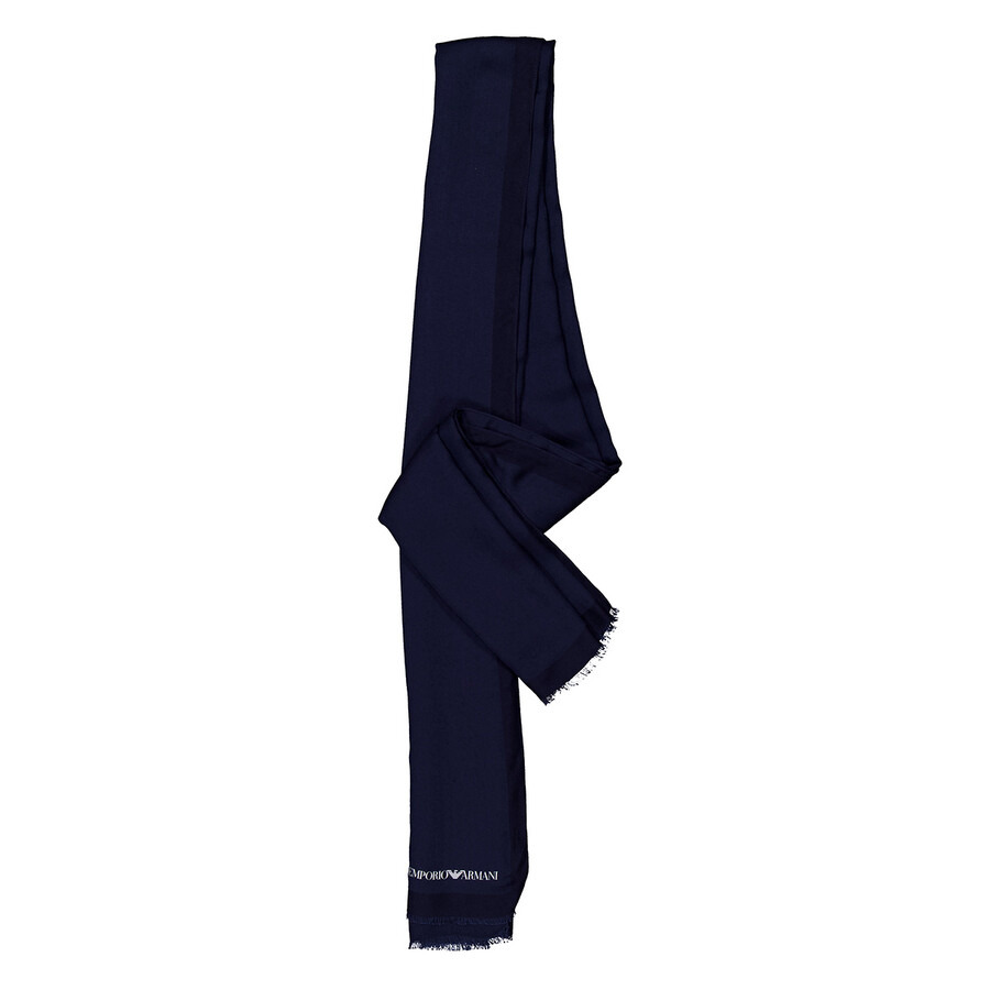 Emporio Armani Woven Logo Printed Stole - 5
