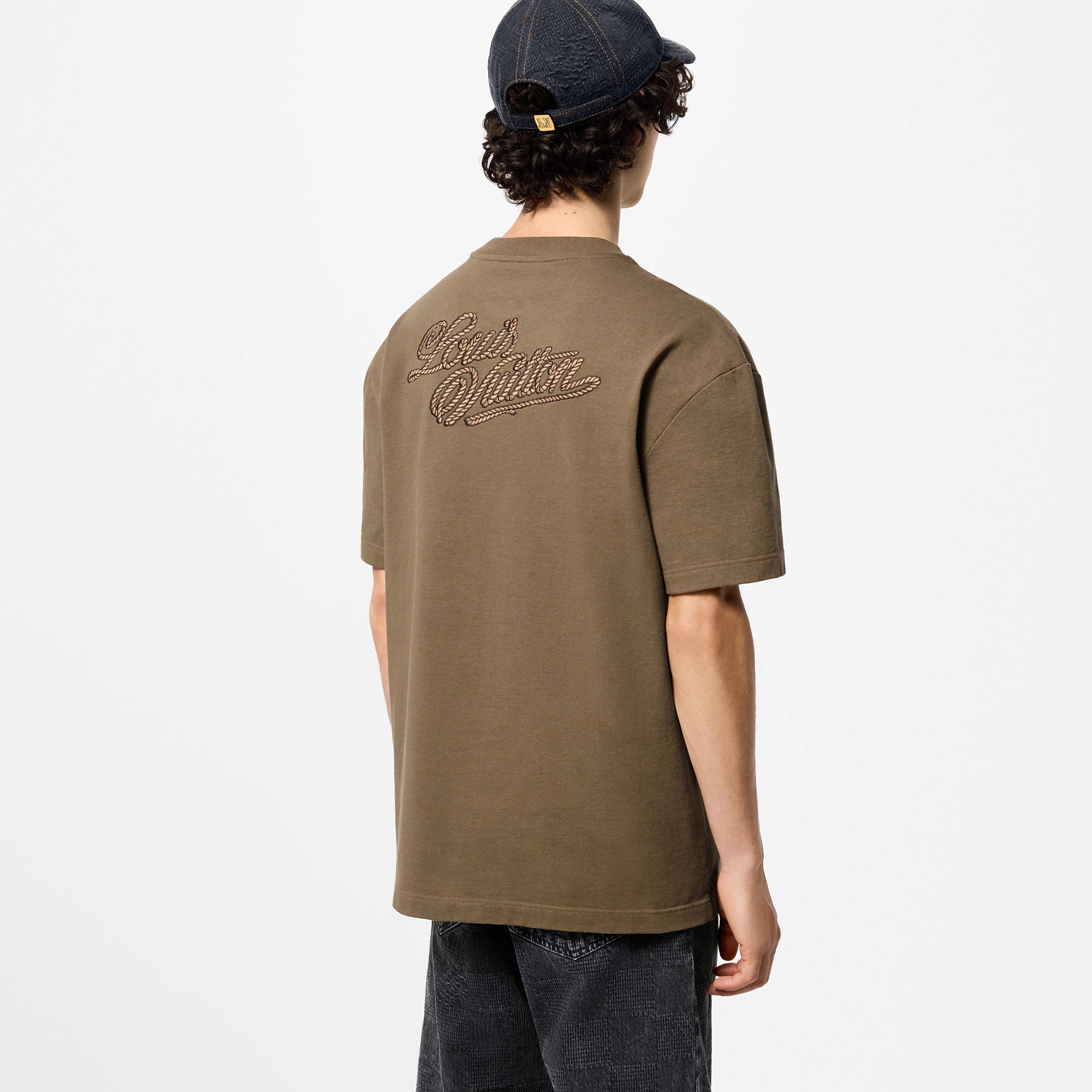 Embroidered Signature Cotton T-Shirt - 5