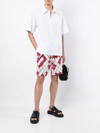 3.1 Phillip Lim woven-print deck shorts outlook