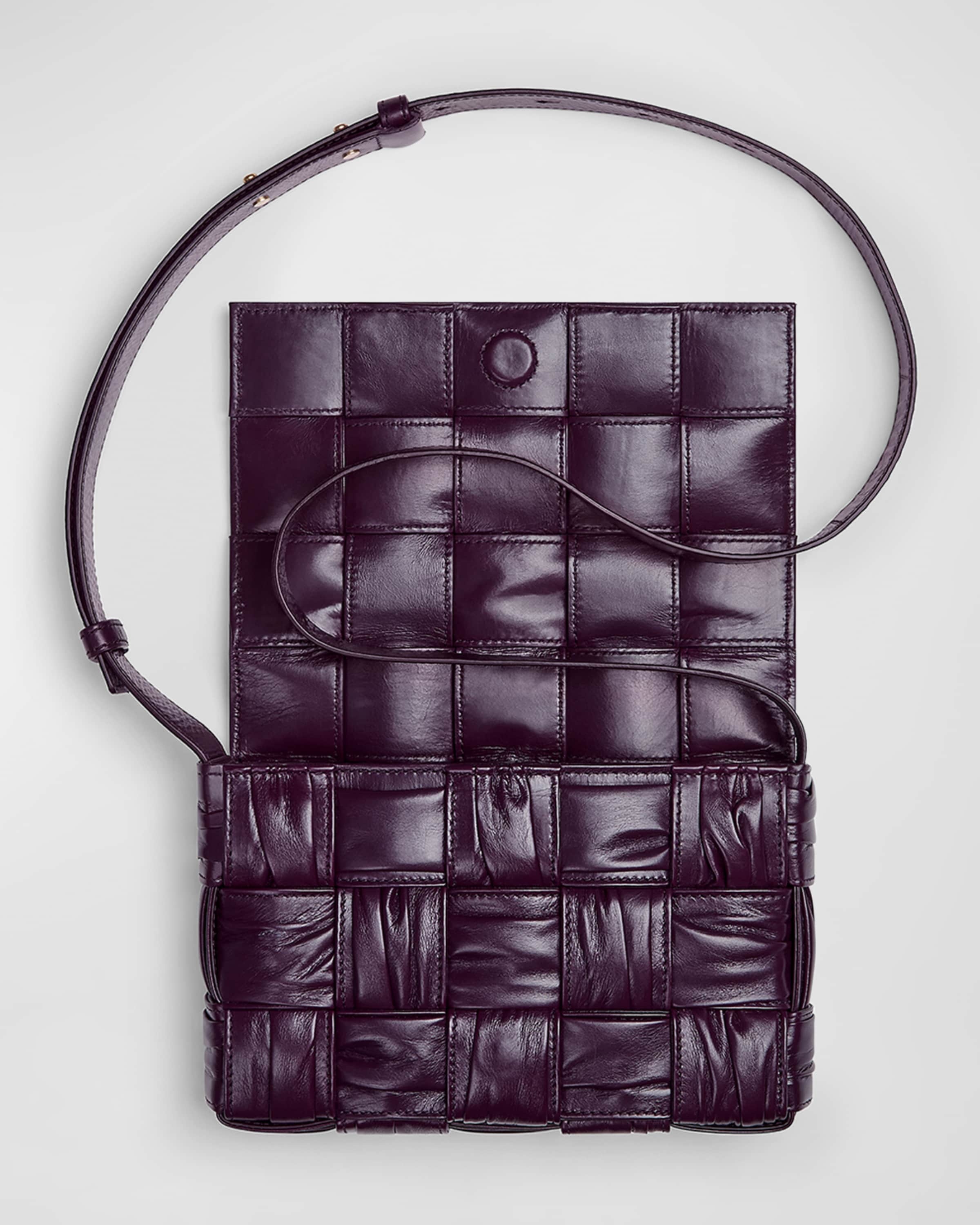 Cassette Padded Intreccio Leather Crossbody Bag - 2