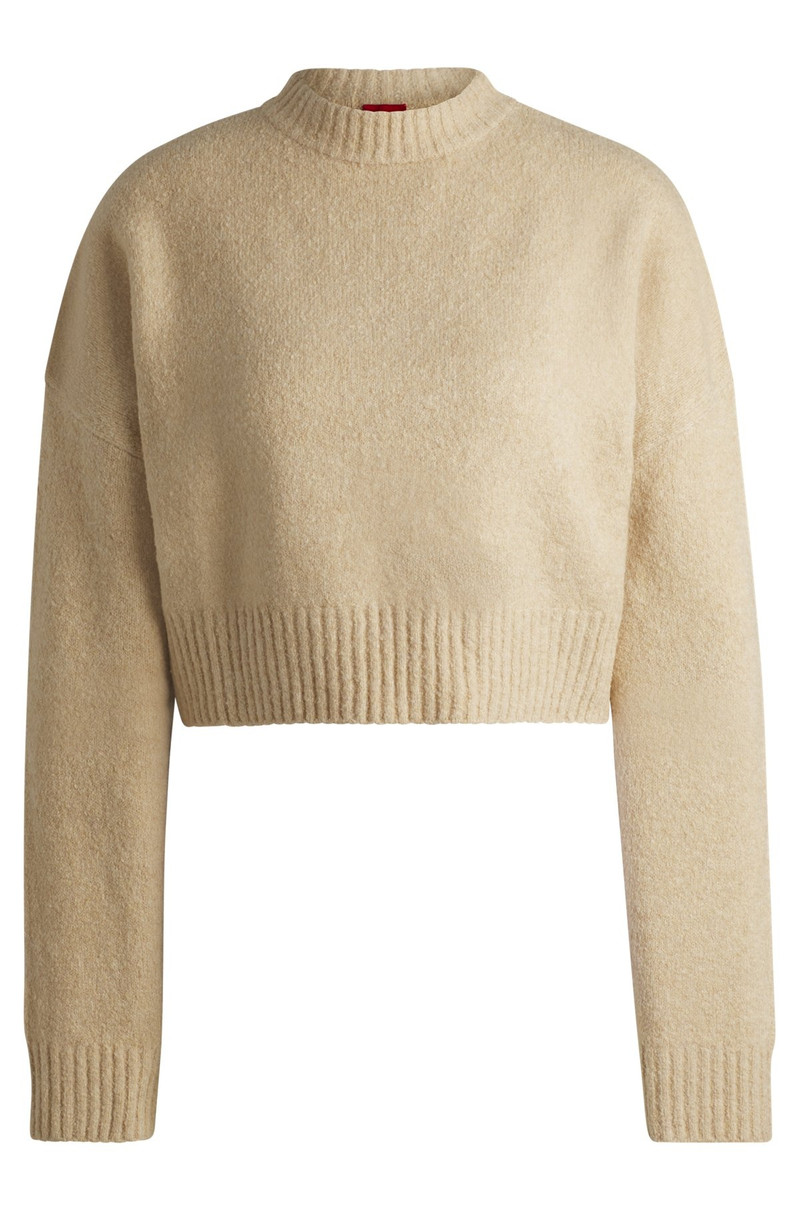 RELAXED-FIT SWEATER WITH STACKED LOGO 1