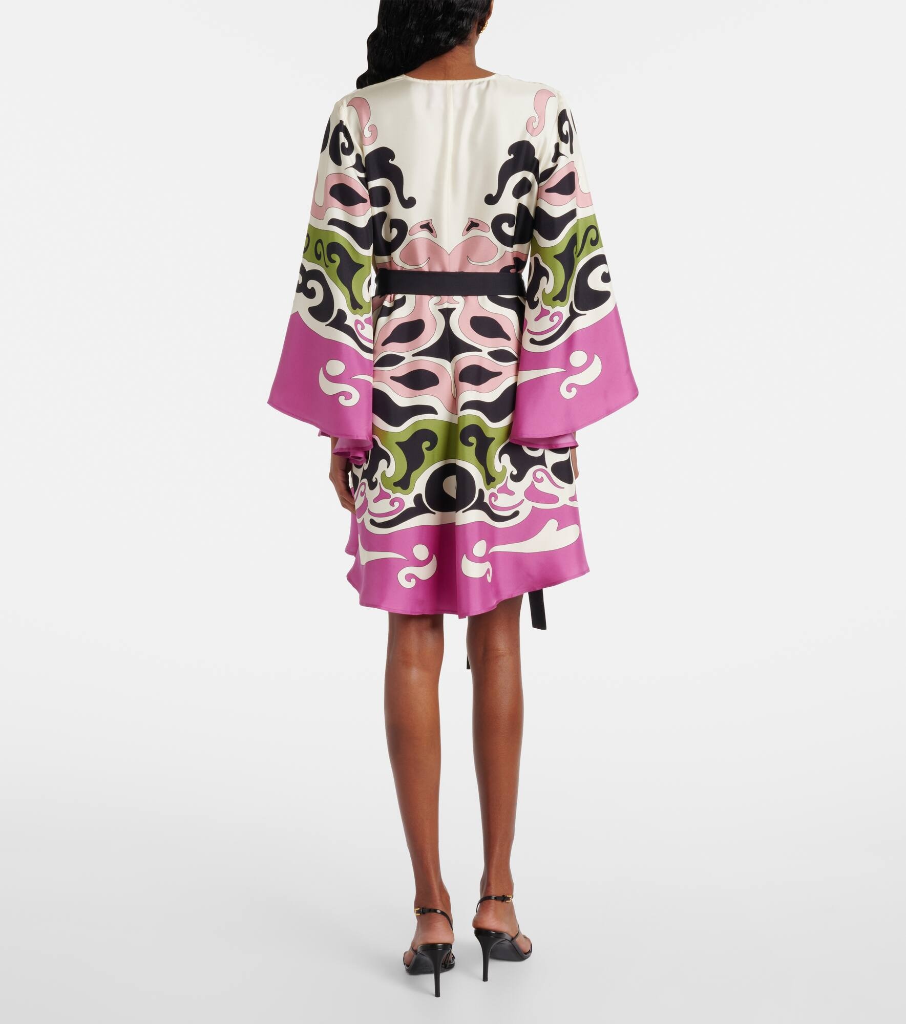 Magnifico printed silk twill minidress - 3