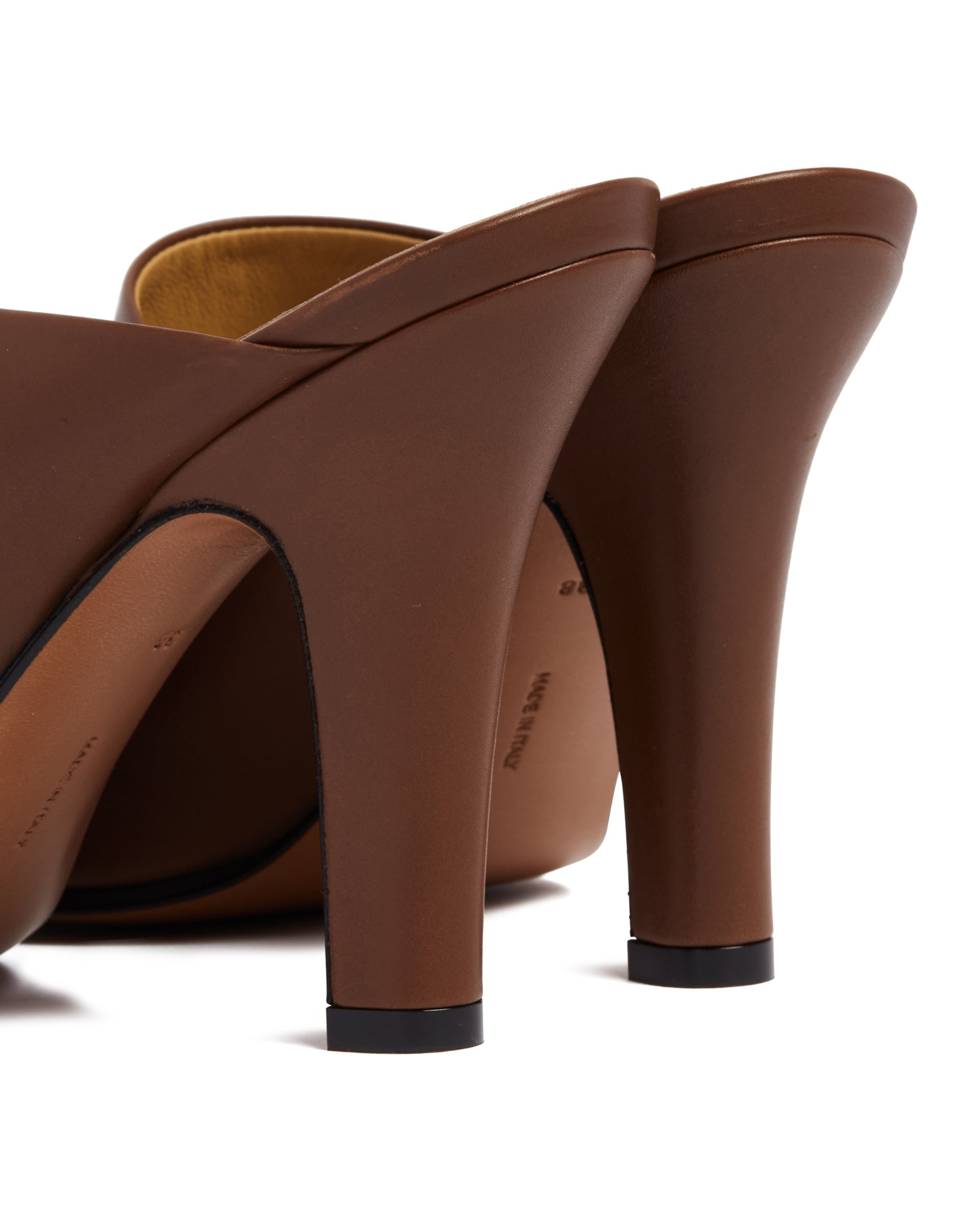 Brown Leather Signum Mules - 6