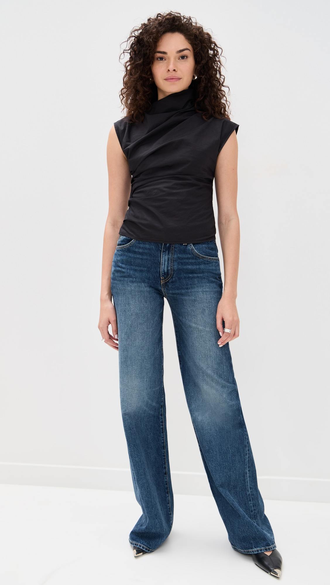 Stretch Cotton Ruched Top - 4