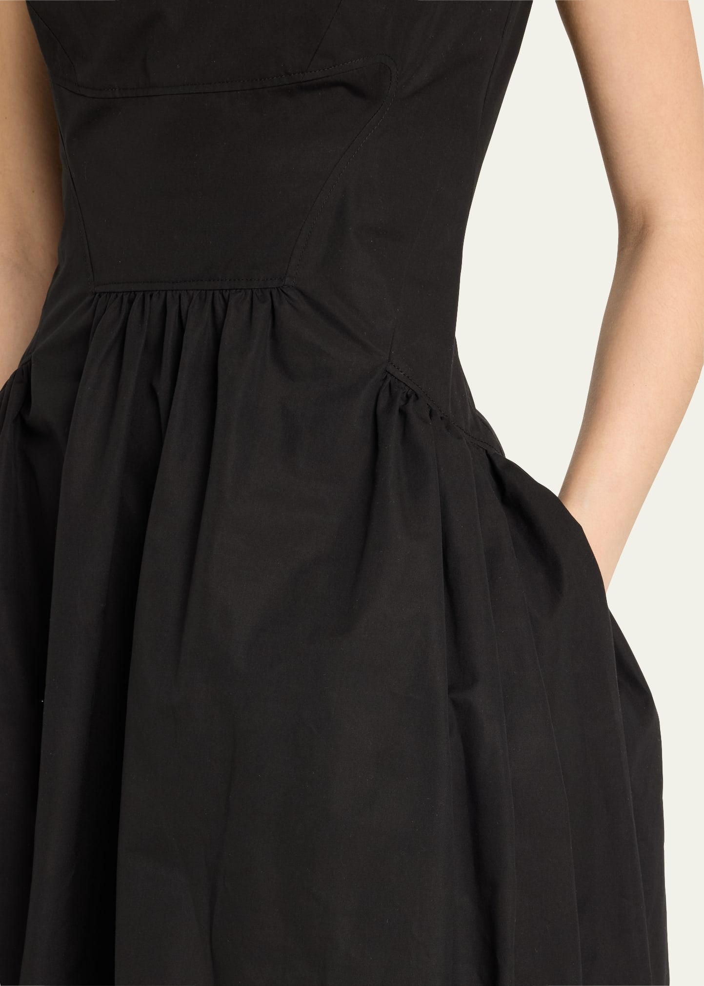 Sweetheart Sleeveless Fit-&-Flare Midi Dress - 5