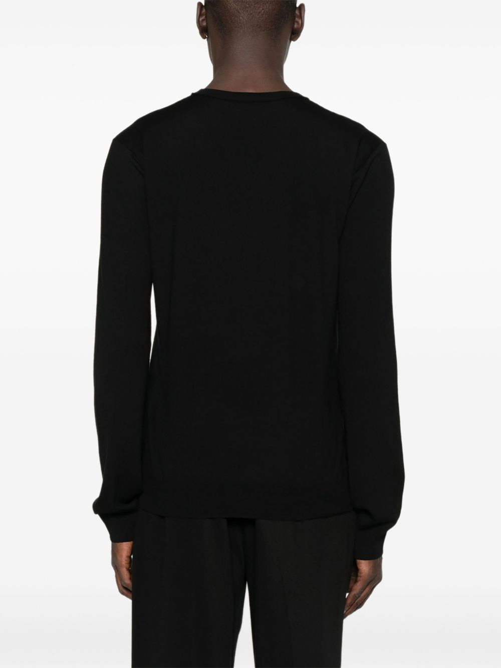 v-neck wool sweater - 4