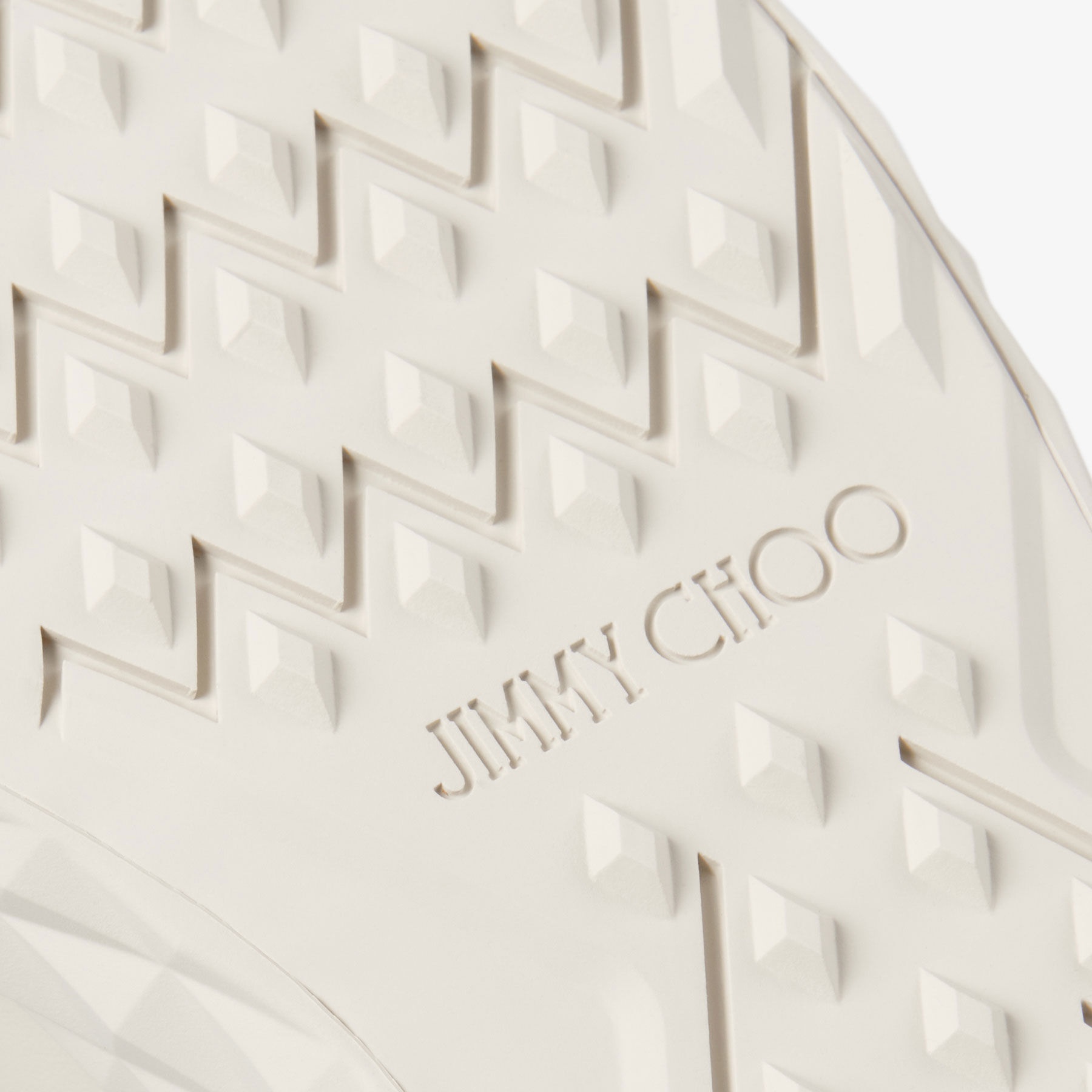 Jimmy Choo / Malbon 2.0 Diamond F 
Women's Latte Leather and Malbon Pink Trainers with Detachable Ki - 6