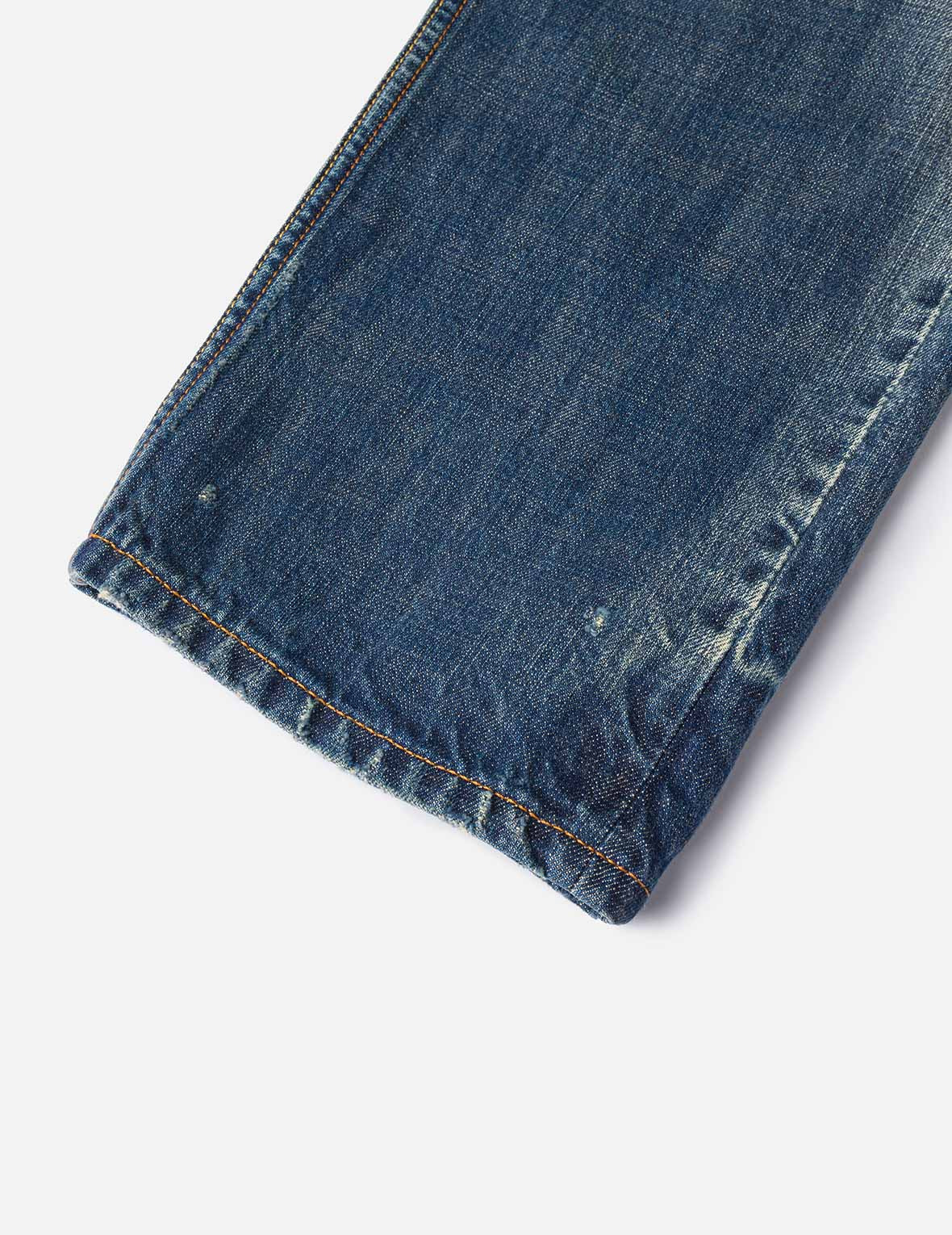 7-Pocket Design with Seagull Embroidery Washed Regular Fit Jeans #2000 - 14