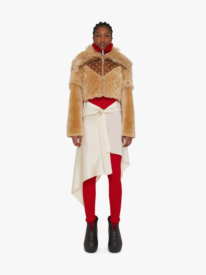 Givenchy JACKET IN SHEEP LINING WITH METALLIC DETAILS outlook