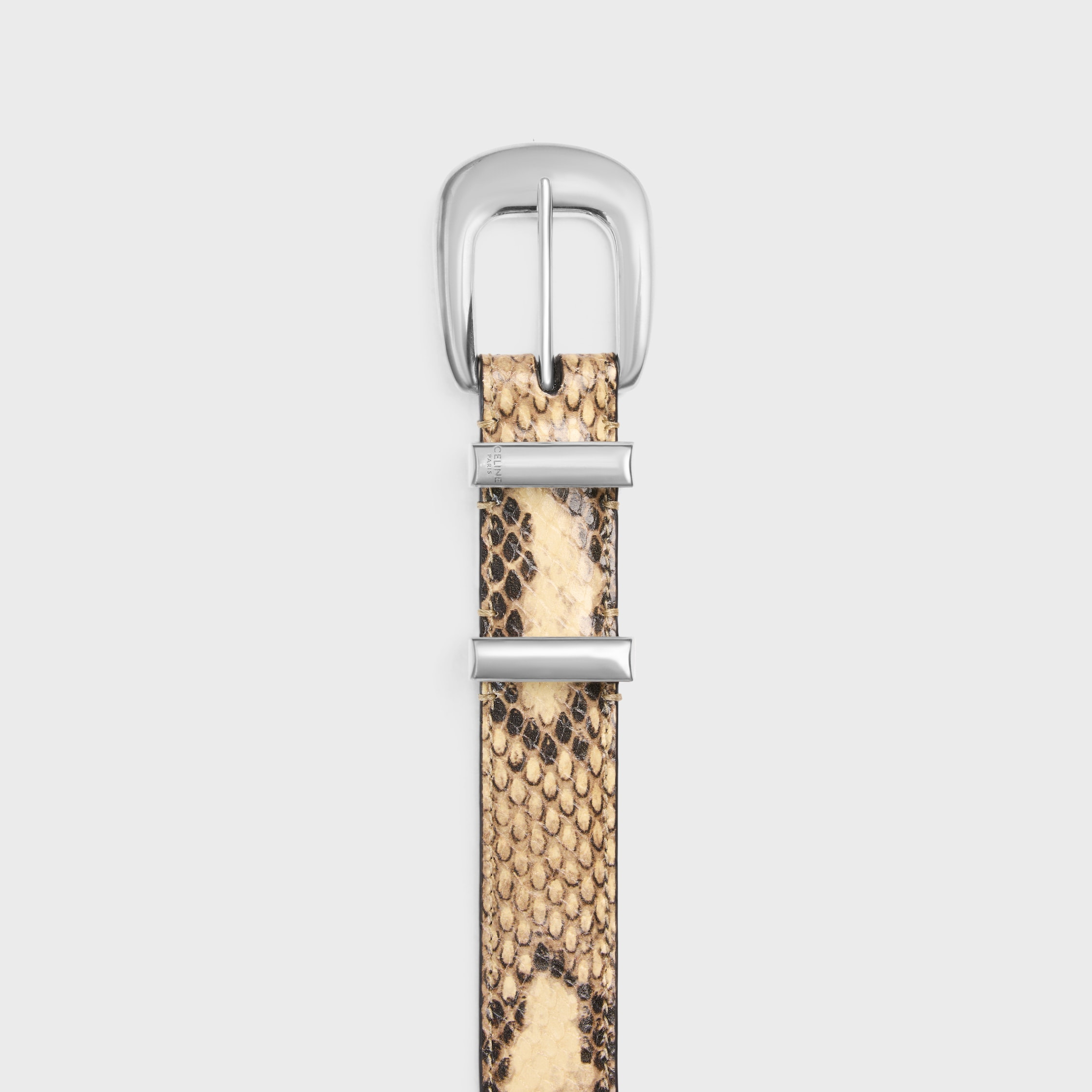 MEDIUM WESTERN BELT IN PYTHON PRINTED CALFSKIN - 3