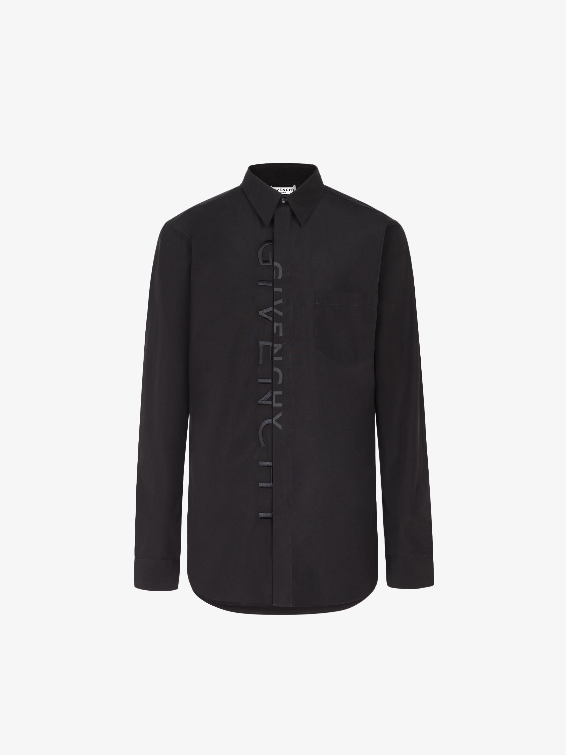 GIVENCHY Split embroidered shirt in cotton - 1