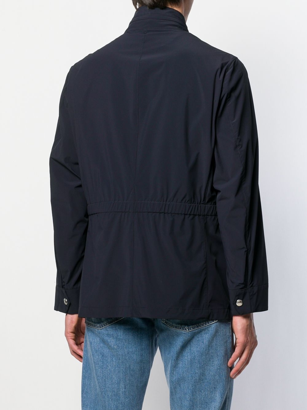 high-collar shell jacket - 4