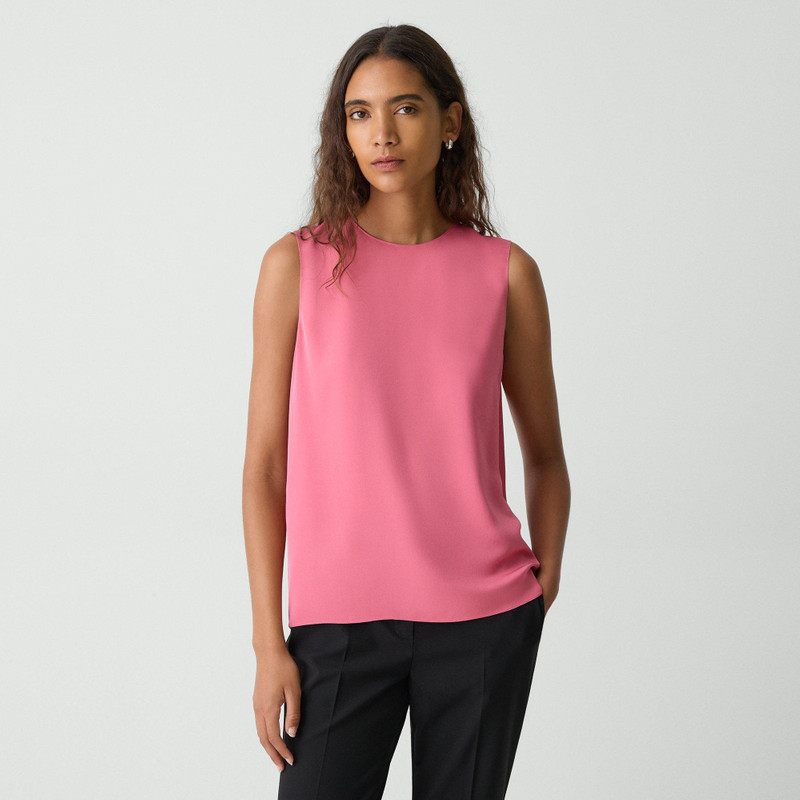 Theory Shell Top in Silk Georgette outlook