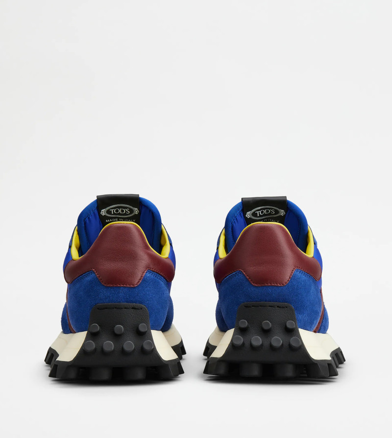 SNEAKERS TOD'S 1T IN SUEDE AND FABRIC - BLUE, BURGUNDY 3