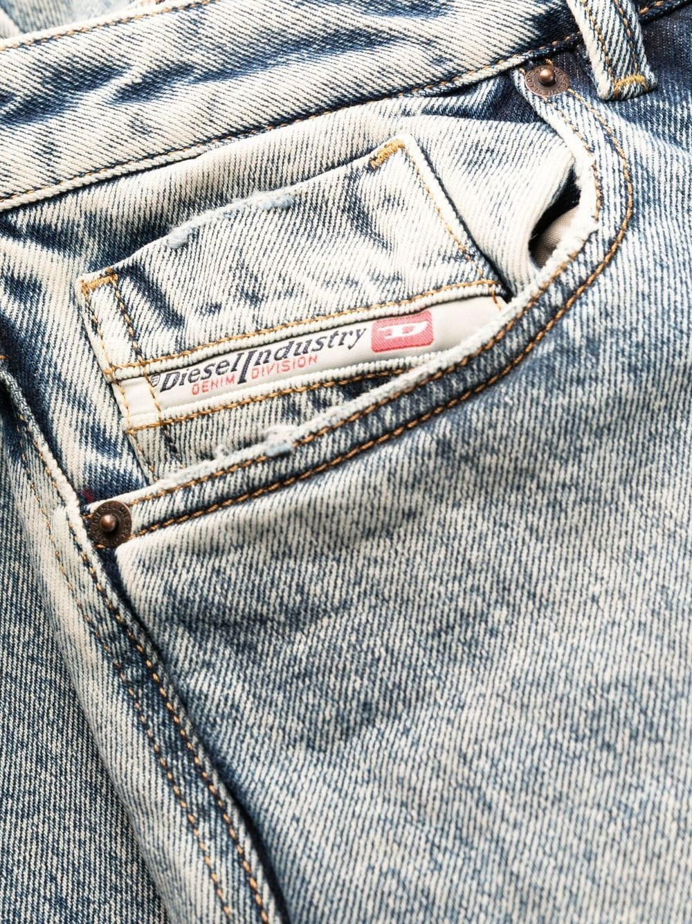 1955 stonewash straight-leg jeans - 9