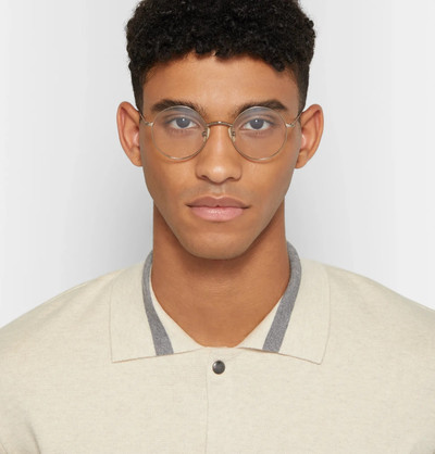 MOSCOT Hamish Round-Frame Gold-Tone Optical Glasses outlook