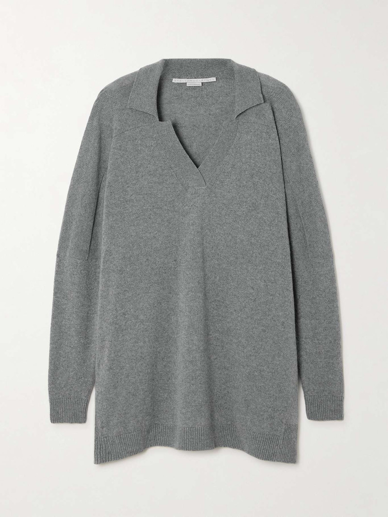 Oversized cashmere and wool-blend sweater 1