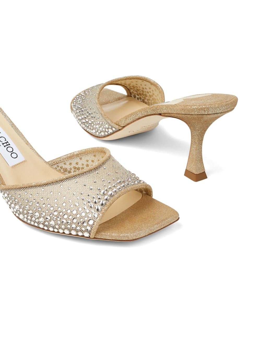 Val 70mm crystal-embellished mules - 5